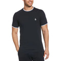 Front - Original Penguin Mens Sticker Pete Ringer Tipped T-Shirt