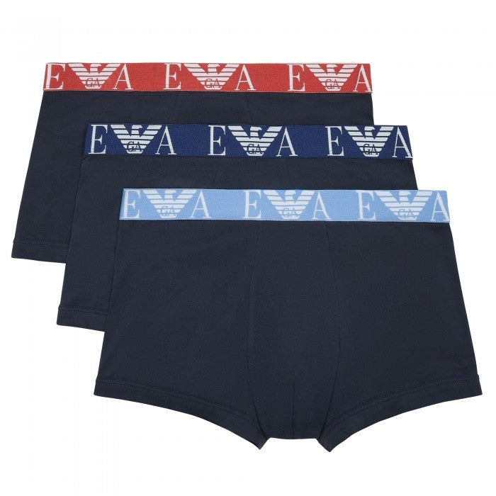 Front - Armani Mens Boxer Shorts (Pack of 3)