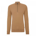 Front - Boss Mens Embrando-P Quarter Zip Sweater Top