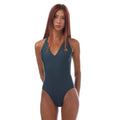 Front - Adidas Womens/Ladies 3 Stripes One Piece Swimsuit