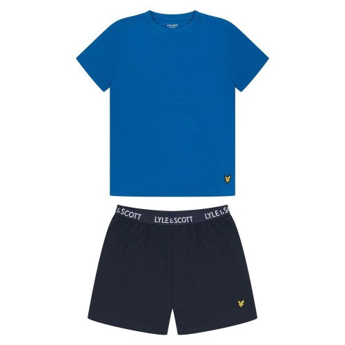 Front - Lyle & Scott Boys Short Pyjama Set