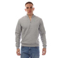 Front - Modern Amusement Mens The Pier Zip Funnel Neck Sweatshirt