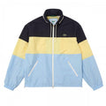 Front - Lacoste Mens Colour Block Water Resistant Hooded Jacket