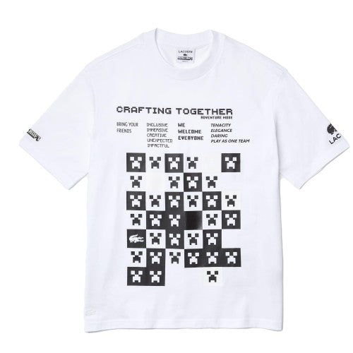 Front - Lacoste Mens Minecraft Organic Cotton T-Shirt