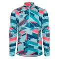 Front - Umbro Mens Premier Graphic Print Warm Up Midlayer