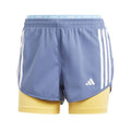 Front - Adidas Womens/Ladies Own The Run 3 Stripes 2 in 1 Shorts