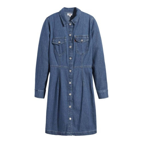 Front - Levis Womens/Ladies Ellie Denim Dress