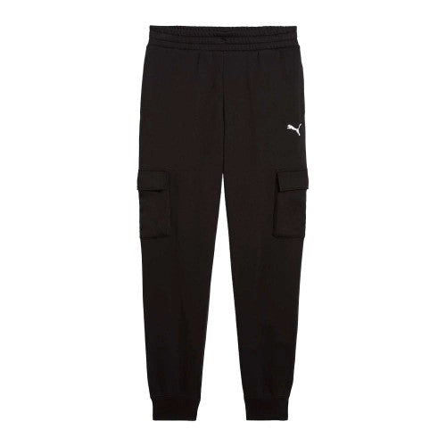 Front - Puma Mens Fleece Small Logo Cargo Trousers