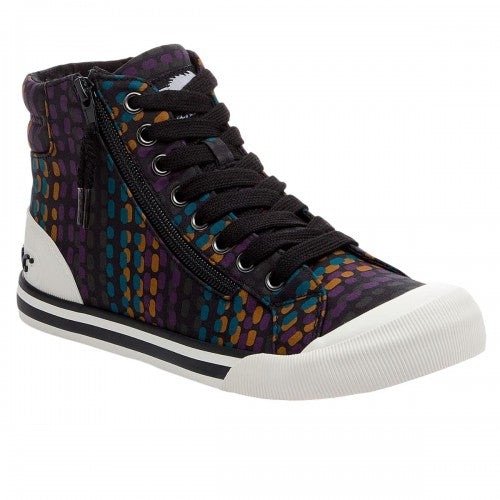 Front - Rocket Dog Womens/Ladies Jazzin Hi Canvas Pumps