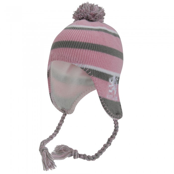 Front - Childrens/Kids Scotland Peruvian Winter Thermal Bobble Hat With Tassels