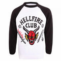 Front - Stranger Things Unisex Adult Hellfire Club Knitted Sweatshirt
