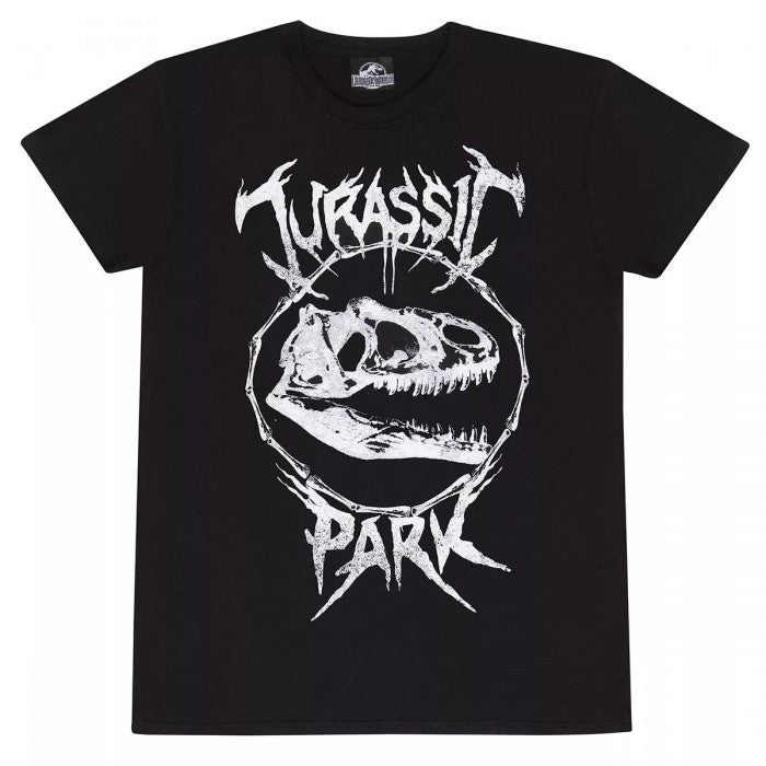 Front - Jurassic World Unisex Adult Horror Text T-Shirt