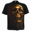 Front - Spiral Direct Unisex Adult Dripping Gold T-Shirt