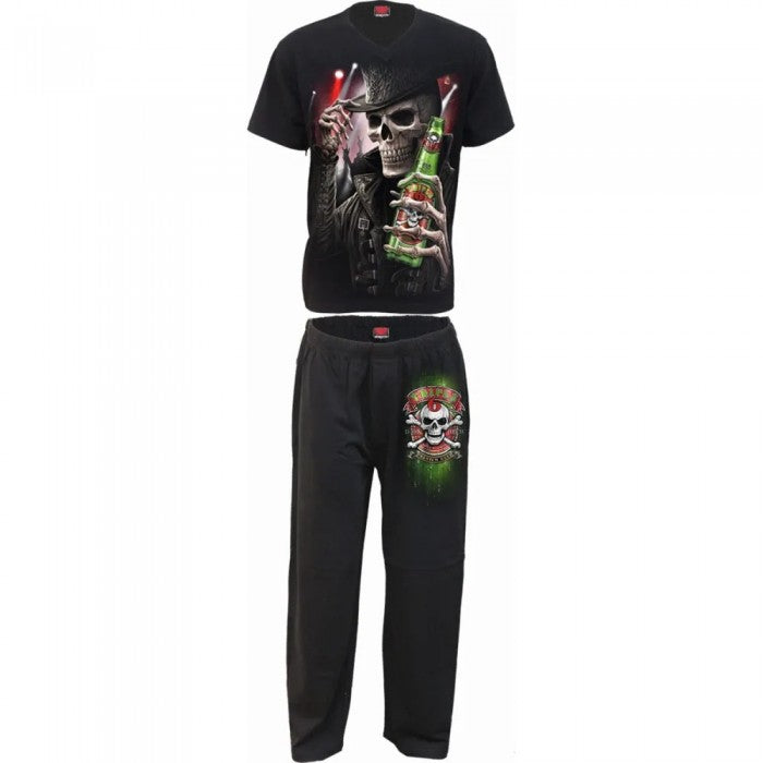 Front - Spiral Direct Unisex Adult Triple 6 Pyjama Set (Pack of 4)