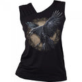 Front - Spiral Direct Womens/Ladies Raven Wise Wings Sleeveless Vest Top