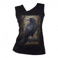 Front - Spiral Direct Womens/Ladies Raven Wise Sleeveless T-Shirt