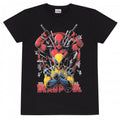 Front - Deadpool & Wolverine Unisex Adult Weapons T-Shirt