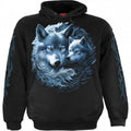 Front - Spiral Unisex Adult Guardian Wolf Hoodie