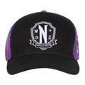 Front - Wednesday Nevermore Logo Baseball Cap