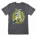 Front - Rick And Morty Unisex Adult Spiral T-Shirt