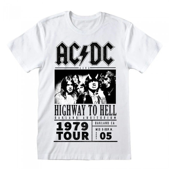 Front - AC/DC Unisex Adult Highway To Hell 1979 Tour T-Shirt