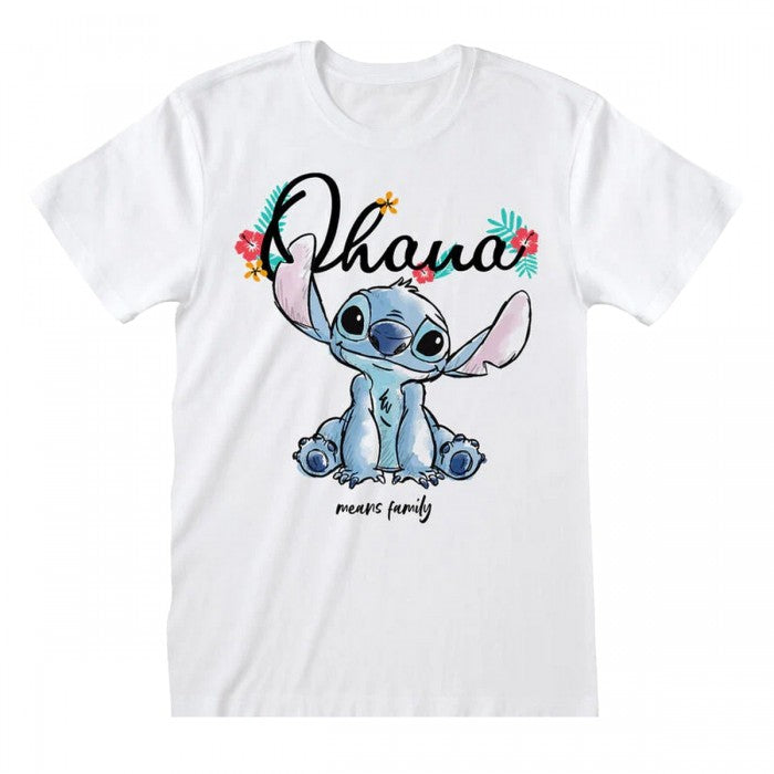 Front - Lilo & Stitch Unisex Adult Ohana Means Family T-Shirt