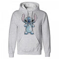 Front - Lilo & Stitch Unisex Adult Hands On Face Sketch Hoodie