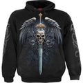 Front - Spiral Direct Unisex Adult Angel Sword Cotton Hoodie