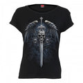 Front - Spiral Direct Womens/Ladies Angel Sword T-Shirt