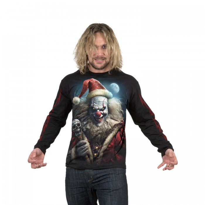 Front - Spiral Direct Unisex Adult Santa Glow In The Dark T-Shirt