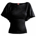 Front - Spiral Direct Womens/Ladies Boat Neck Batwing Top