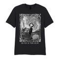 Front - Coraline Unisex Adult Horror Scene T-Shirt