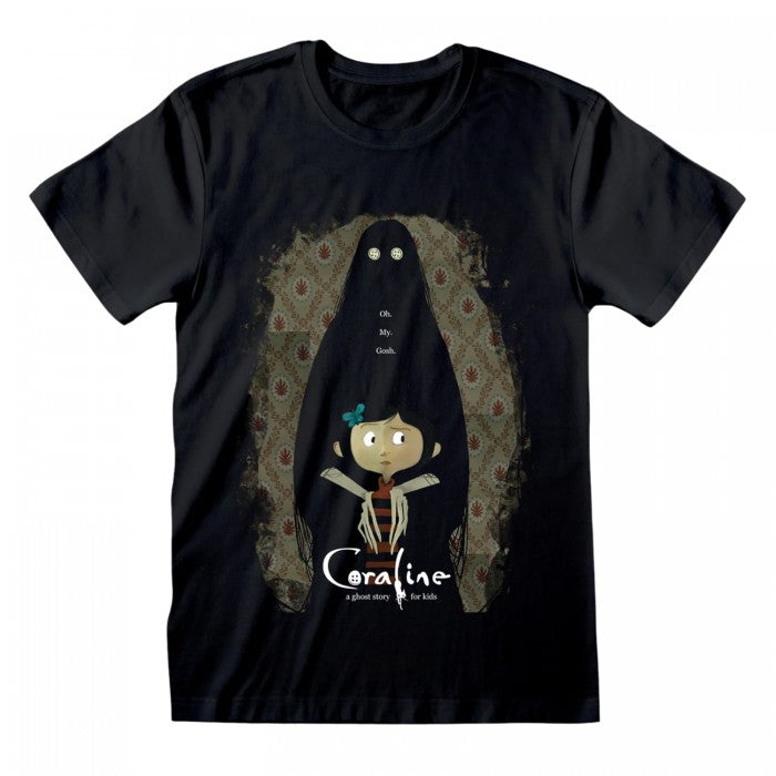 Front - Coraline Unisex Adult Oh My Gosh T-Shirt