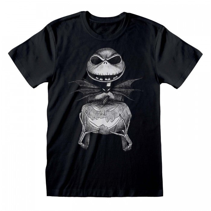 Front - Nightmare Before Christmas Unisex Adult Jack Skellington T-Shirt