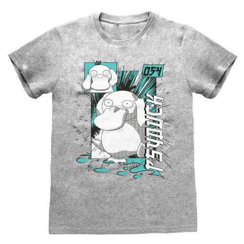 Front - Pokemon Unisex Adult Psyduck Square T-Shirt