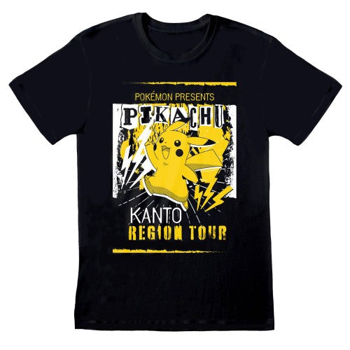 Front - Pokemon Unisex Adult Kanto Region Tour T-Shirt