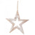 Front - Hill Interiors Sparkle Wooden Star Hanging Ornament