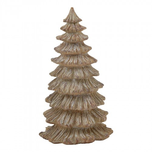 Front - Hill Interiors Snowy Pine Tree Sculpture