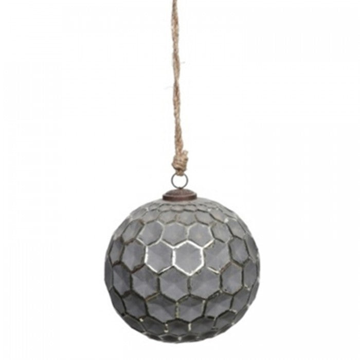 Front - Hill Interiors Metallic Honeycomb Bauble