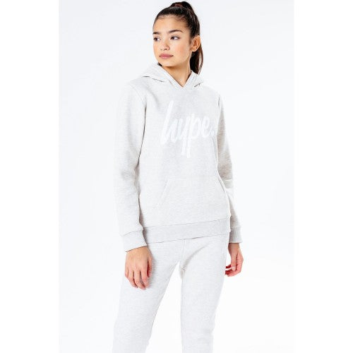 Front - Hype Childrens/Kids Script Hoodie And Joggers Set