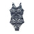 Front - Hype Womens/Ladies Wave One Piece Swimsuit