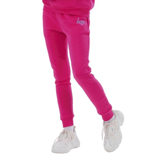 Front - Hype Girls Script Jogging Bottoms