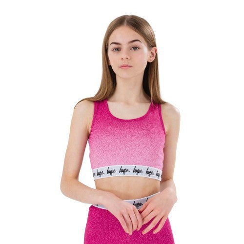 Front - Hype Girls Speckle Fade Taped Bralette