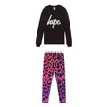 Front - Hype Girls Love Leopard T-Shirt And Leggings Set