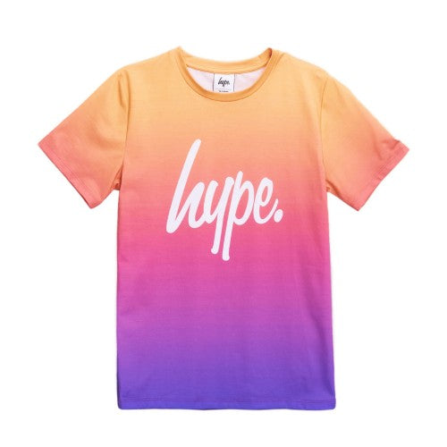 Front - Hype Girls Fade Script T-Shirt