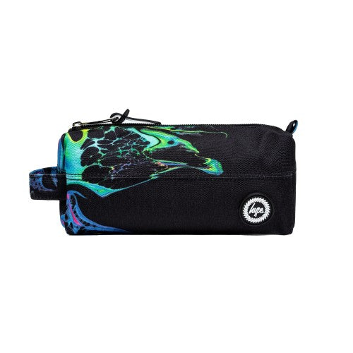 Front - Hype Marble Ink Mini Crest Pencil Case