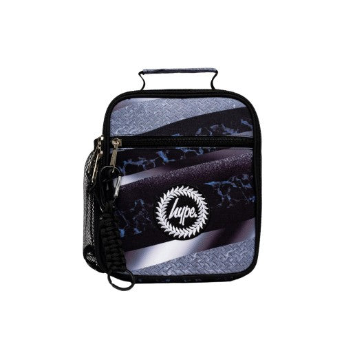 Front - Hype Mono Gradient Textured Lunch Bag