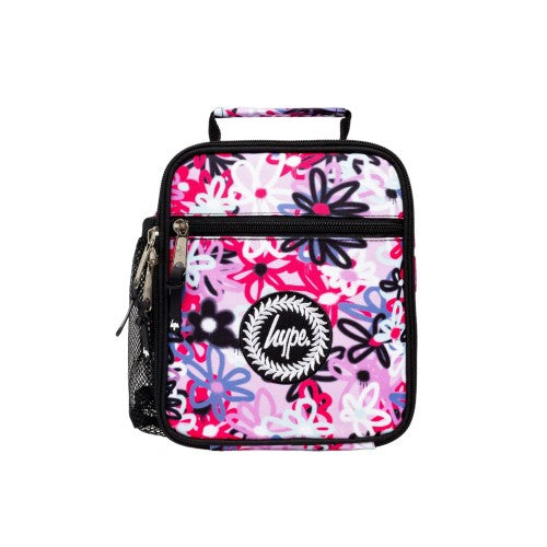 Front - Hype Graffiti Flowers Lunch Bag
