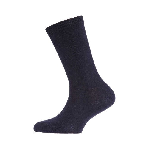 Front - Childrens/Kids Plain Cotton Rich School Socks (Pack Of 3)