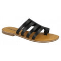 Front - Leather Collection Womens/Ladies Flat Strappy Sandals